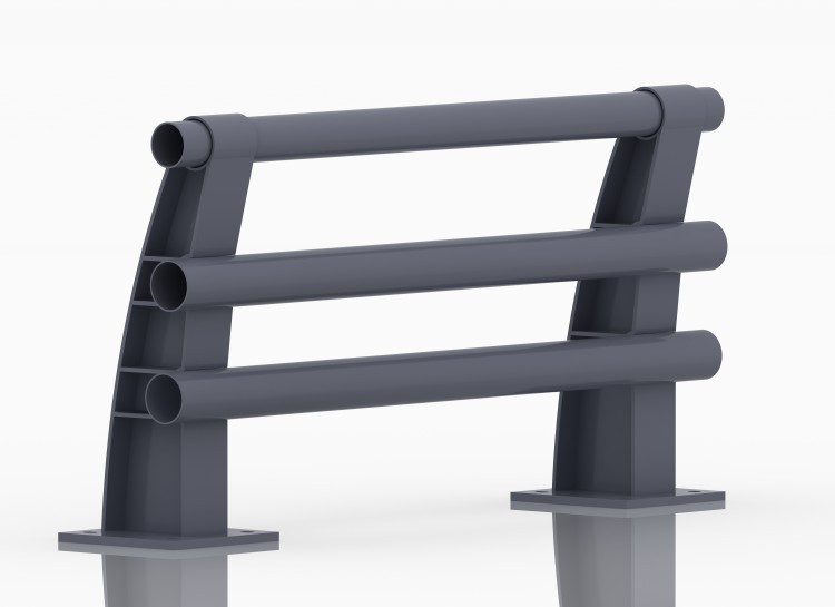 金屬梁柱式防撞護欄